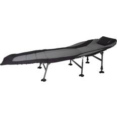 EuroTrail Ligbed 200 x 75 cm polyester antraciet/zwart