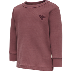 Tryckknappar T-shirts Hummel Sami T-shirts L/S - Roan Rouge (212328-4162)