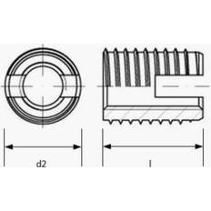 Gevindindsats Lemvigh-Müller M6x14 Fzg Gevindindsats 10x1,5