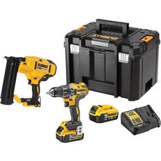 Dewalt 791 Dewalt DCK282P2T Combiset Schroef-boormachine DCD791 18Ga Afwerktacker DCN680 18V XR Brushless 2x5.0Ah in TSTAK DCK282P2T-QW