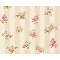 Living Walls Papier peint A.S. Création Romantica 3 in Creme Grau Rosa 304474