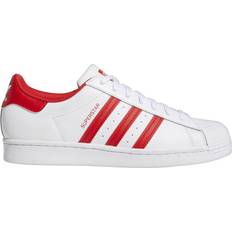 42 - Herre - adidas Superstar Sko adidas Superstar M - Cloud White/Vivid Red