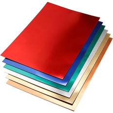 Creativ Company Metallic Foil Card, A2, 420x600 mm, 280 g, assorted colours, 30 ass sheets/ 1 pack