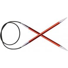 Knitpro Zing Rundpinde Aluminium 80cm 9,00mm 31.5in US13 Garnet