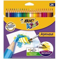 Amarillo Rotuladores Bic Kids Aquacouleur Colouring Pencils 24 Pack