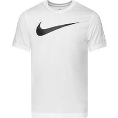 White T-shirts Children's Clothing Nike Park 20 Swoosh T-shirt Kids - White/Black