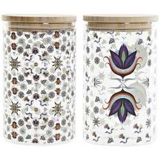 DKD Traditional Tile Kitchen Container 2pcs 1L