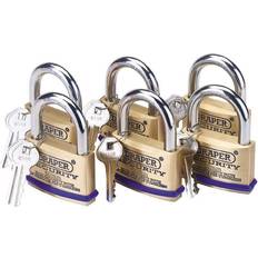 Padlocks Draper Security 60mm Padlock 67663 6-pack