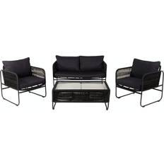 Venture Design Utah Loungesett, 1 Bord inkl. 2 Stolar & 1 Soffor