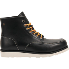 Men - TPR Lace Boots Jack & Jones High Leather Boots - Black