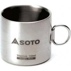 Titanium Cooking Equipment SOTO AeroMug Titanum Double Wall Mug 120ml