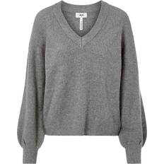 Object Collector's Item Malena Rib Knitted Sweater - Medium Grey Melange
