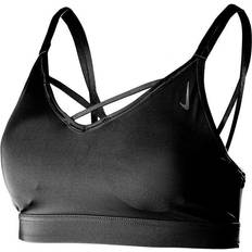 Nike Yoga Dri-FIT Indy Light-Support Padded Strappy Sports Bra - Black/Dark Smoke Grey