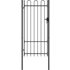 Garden & Outdoor Environment vidaXL Fence Gate Single Door with Arched Top 100x250cm