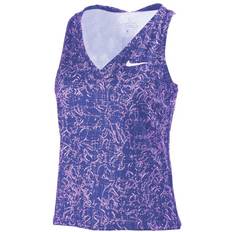 Lila - Tennis Överdelar Nike Court Victory Printed Tank Top Women - Dark Purple Dust/White