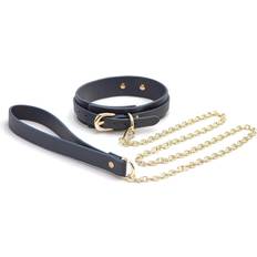 NS Novelties Bondage Couture Collar and Leash Blue