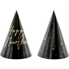 PartyDeco Juhlahatut Happy New Year 6-pakkaus