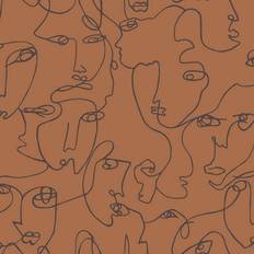 Linear Visage Burnt Orange 91271