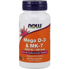 NOW Vitamins & Minerals NOW Mega D 3 & MK 7 5000iu 60 pcs