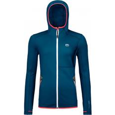 Ortovox Merinowol Buitenkleding Ortovox Fleece Hoody W - Petrol/Blue