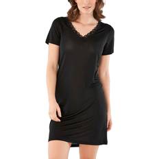 Damella Nattlinnen Damella Silk Nightgown - Black