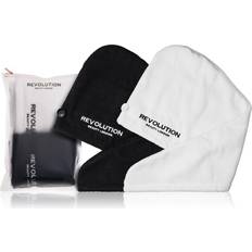 Revolution hair Revolution Haircare Hair 2pk Microfibre Hair Wrap Black/White