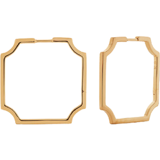 Monica Vinader Signature Skinny Hoop Earrings - Gold