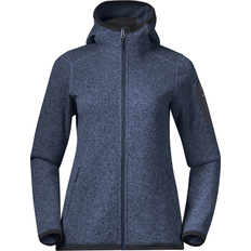 Bergans Kamphaug Knitted W Hoodie - Orion Blue