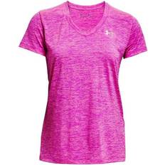 Under Armour Tech Twist V-Neck T-shirt Women - Meteor Pink/Planet Pink