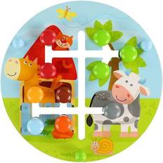 Haba Trælegetøj Babylegetøj Haba On the Farm Double Sided Motor Skills Board 301696