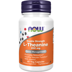 Now foods l theanine Now Foods Double Strength L-Theanine 200mg 60 stk