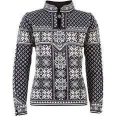 Dale of Norway Stickade tröjor Dale of Norway Peace Women's Sweater - Black/OffWhite