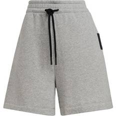 adidas Women's Sportswear Studio Lounge Fleece Shorts - Medium Grey Heather