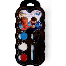 Kinder - Superhelden & Superschurken Schminke Grim'tout Face Paint Palette Super Heroes