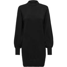 Polyamid - XL Kleider Only Labelle Life Long Sleeved Knitted Dress - Black