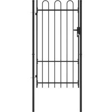 vidaXL Fence Gate Single Door with Arched Top 39.4x88.6"