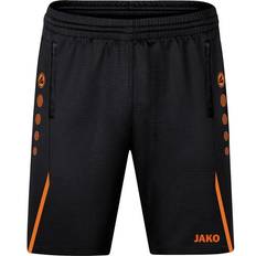 JAKO Challenge Training Shorts - Black/Neon Orange