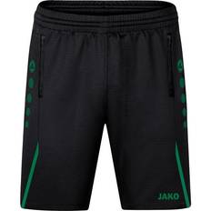 JAKO Challenge Training Shorts - Black/Sport Green