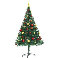 vidaXL Illuminated Green Christmas Tree 59.1"