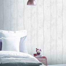 Wallpapers Arthouse Grey Washed Wood Wallpaper Paper wilko