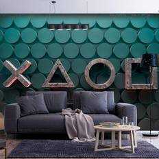 Tapeter Arkiio Fototapet Symbols in Green 450x315