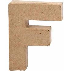 Creativ Company Bogstav papmaché højde 10 cm F Bredde 7,6 cm