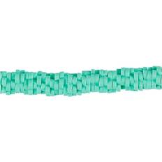 Lerperler Creativ Company Lerperle, diam. 5-6 mm, hulstr. 2 mm, grøn, 145 stk. 1 streng