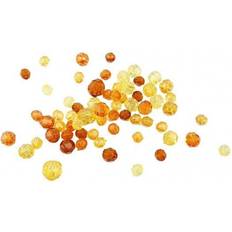 Gule Kulepenner Creativ Company Faceted Bead Mix, size 4-12 mm, hole size 1-2,5 mm, purple, 45 g/ 1 pack