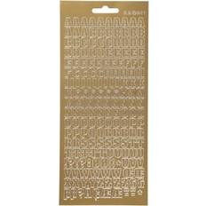 Creativ Company Focus Stickers Guld Bogstaver Design 3