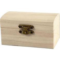 Skattekiste Creativ Company Skattekiste Smykkeskrin, str. 9x5,2x4,9 cm, kejsertræ, 10stk