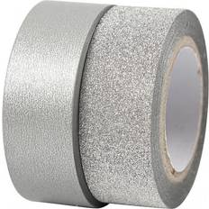 Creativ Company Vivi Gade Designtape 15mm 2 rl. Sølv
