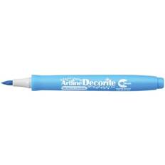 Artline Pencils Artline 'Decorite' Metallic Blue Brush Marker Pen for Card, Glass, Metal and Plastic