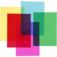 Gule Papir Cellophane, 210x297 mm, assorted colours, 5x20 sheet/ 1 pack