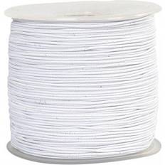 Elastiksnor Elastiksnor, tykkelse 1 mm, hvid, 250m